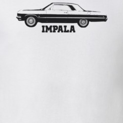1964 Impala Side View With Model Light Color T Shirt