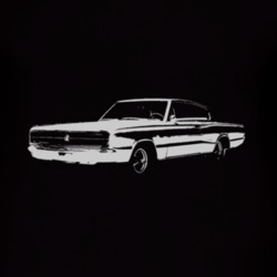 1966 DODGE CHARGER Side White Graphic T Shirt