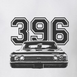 1967 CHEVELLE Grill Black Graphic Engine Size T Shirt