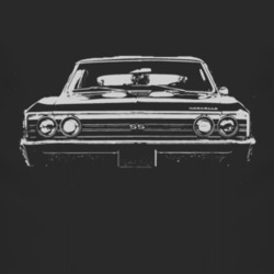 1967 CHEVELLE Grill White Graphic T Shirt