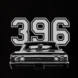 1967 CHEVELLE Grill White Graphic Engine Size T Shirt