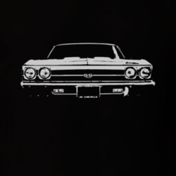 1969 CHEVELLE Grill White Graphic  T Shirt