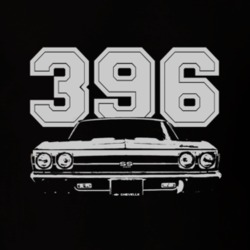 1969 CHEVELLE Grill White Graphic Engine Size T Shirt