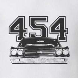 1970 CHEVELLE Grill Black Graphic Engine Size T Shirt