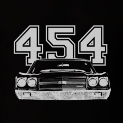 1970 CHEVELLE Grill White Graphic Engine Size T Shirt