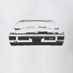 1970 CHEVELLE Rear Black Graphic T Shirt