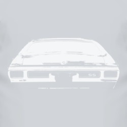 1970 CHEVELLE Rear White Graphic T Shirt