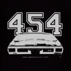 1970 CHEVELLE Rear White Graphic Engine Size T Shirt