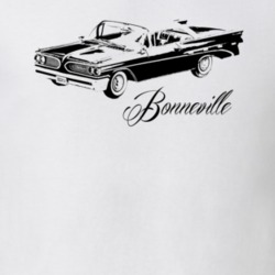 1959 Bonneville Side View With Model Name Light Color Shirt