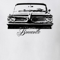 1959 Bonneville Grill With Model Name Light Color Shirt