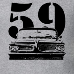 1959 Bonneville Grill With Year Light Color Shirt