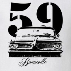 1959 Bonneville Grill with Year and Model Light Color Shirt