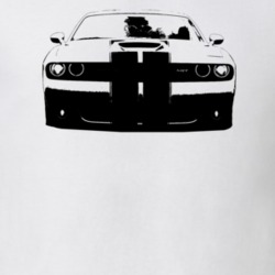 2015 Challenger SRT Grill View Light Color T Shirt