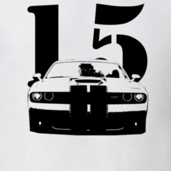 2015 Challenger SRT Grill View With Year White T Shirt