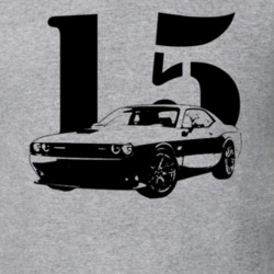2015 Challenger SRT Side View With Year Light Color T Shirt