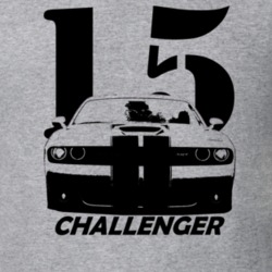 2015 Challenger SRT Grill View With Year and Model Light Color T Shirt