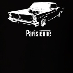 1963 Parisienne Front View With Model Dark Color T Shirt