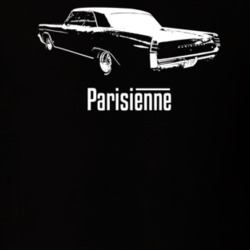 1963 Parisienne Rear View With Model Dark Color T Shirt