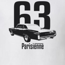 1963 Parisienne Rear View With Year And Model Light Color T Shirt