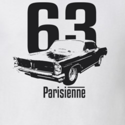 1963 Parisienne Front View With Year And Model Light Color T Shirt