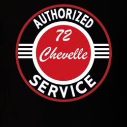 1972 Chevelle Authorized Service Black T Shirt