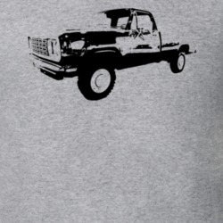 1976 Power Wagon Side View Light Color T Shirt