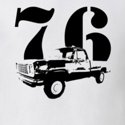 1976 Power Wagon Side View With Year Light Color Shirt