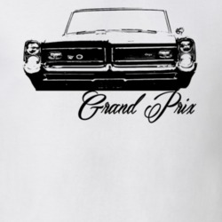 1964 Grand Prix Grill View With Model Light Color Shirt