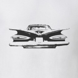 1959 CHEVY BEL AIR Rear Black Graphic T Shirt
