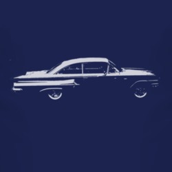 1960 CHEVY BEL AIR Side White Graphic T Shirt