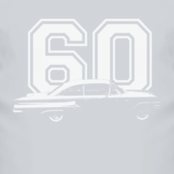 1960 CHEVY BEL AIR Side White Graphic Year T Shirt