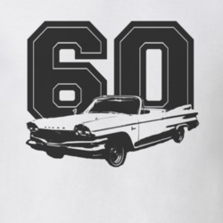 1960 DODGE POLARA Side Black Graphic Year T Shirt