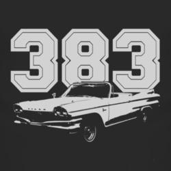 1960 DODGE POLARA Side White Graphic Engine Size T Shirt