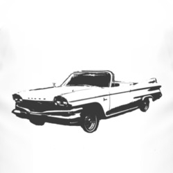 1960 DODGE POLARA Side Black Graphic T Shirt