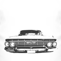 1961 CHEVY BEL AIR Grill Black Graphic T Shirt