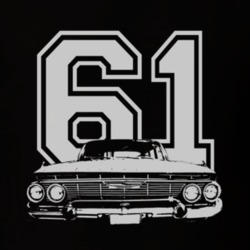 1961 CHEVY BEL AIR Grill White Graphic Year T Shirt