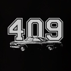 1962 CHEVY BEL AIR Side White Graphic Engine Size T Shirt