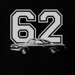 1962 CHEVY BEL AIR Side White Graphic Year T Shirt
