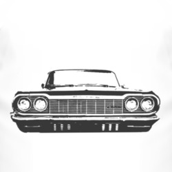 1963 CHEVY BEL AIR Grill Black Graphic T Shirt
