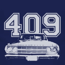 1964 CHEVY BISCAYNE Grill White Graphic engine Size T Shirt