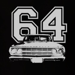 1964 CHEVY BISCAYNE Grill White Graphic Year T Shirt