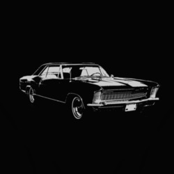 1965 BUICK RIVIERA Side White Graphic T Shirt