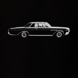 1965 BUICK SKYLARK Side White Graphic Side T Shirt