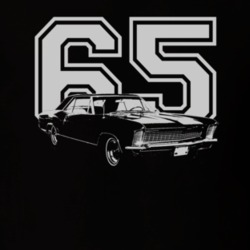 1965 BUICK RIVIERA Side White Graphic Year T Shirt