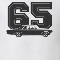 1965 BUICK SKYLARK Side Black Graphic Side Year T Shirt