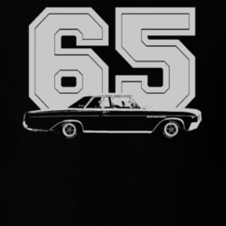 1965 BUICK SKYLARK Side White Graphic Side Year T Shirt