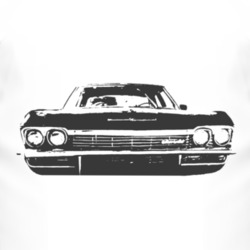 1965 CHEVY BEL AIR Grill Black Graphic T Shirt