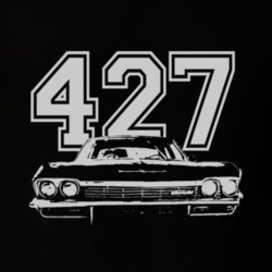 1965 CHEVY BEL AIR Grill White Graphic Engine Size T Shirt