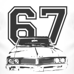 1967 BUICK SKYLARK Grill Black Graphic Year T Shirt