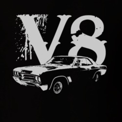 1967 BUICK SKYLARK Side White Graphic V8 T Shirt